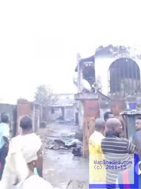 Photos: Tanker Fire In Ojuelegba Today Destroyed Homes 